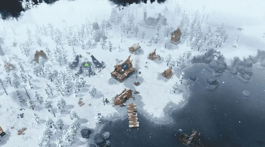 Resource management and territory control in Northgard