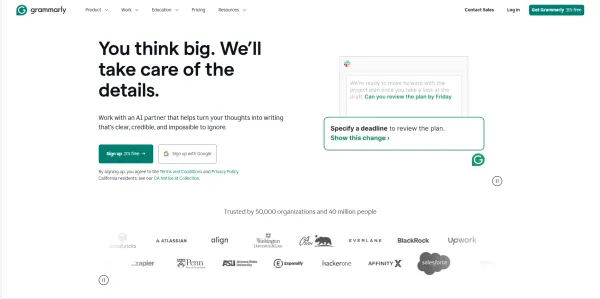 7 Best AI Productivity Tools for Beginners and Professionals 5 Grammarly AI – The Best AI Tool for Writing