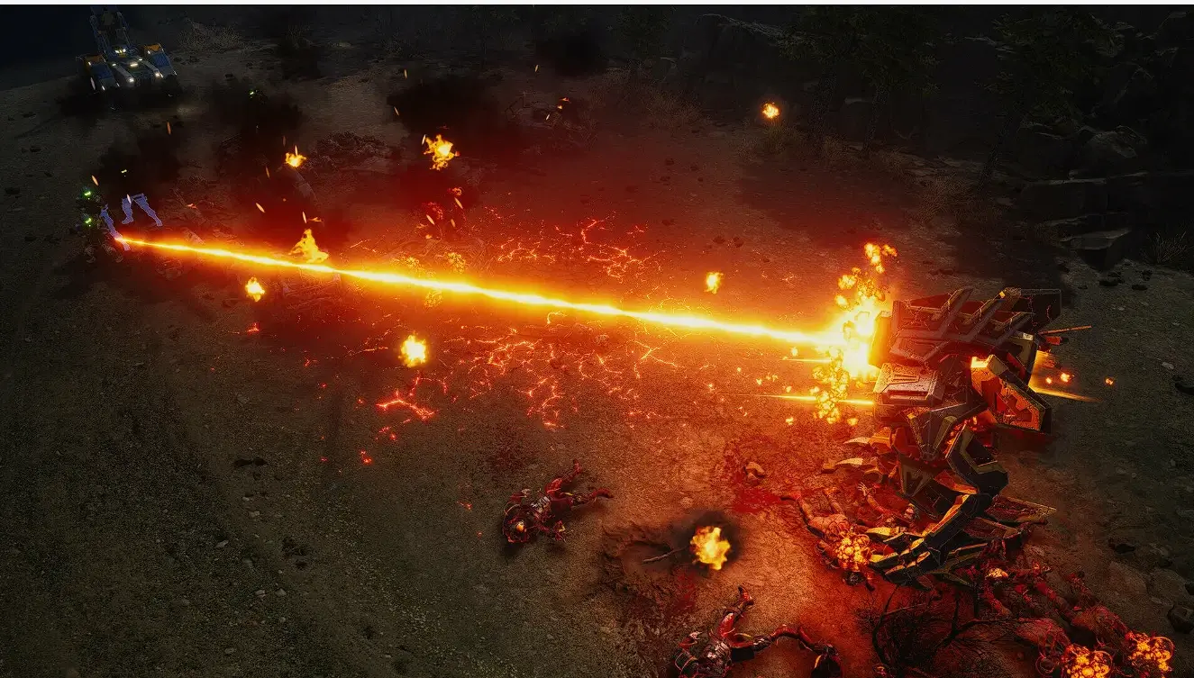 Tempest Rising classic RTS base building and resource gathering