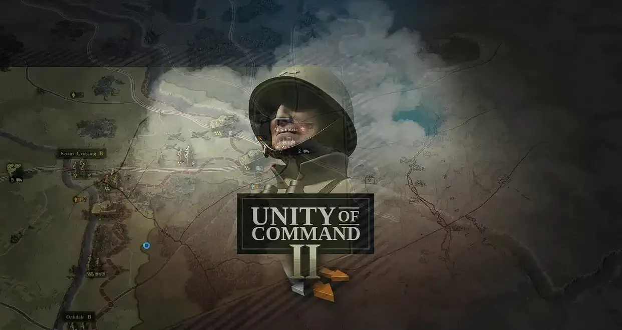 Unity of Command 2 World War 2 map with supply lines